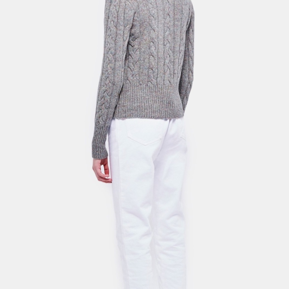 New without tag $251 DEMYLEE “CICELY” oatmeal color sweater, S - Picture 4 of 5